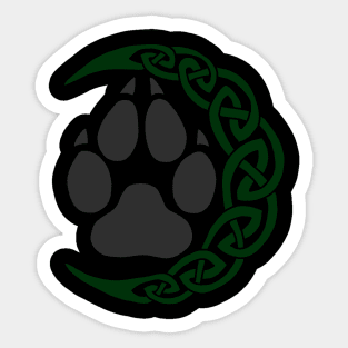 Crescent Wolf Sticker